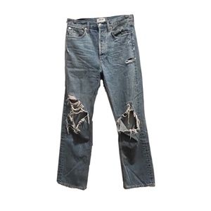 Agolde Blue Ripped Jeans, US Sz 27, Originally $208